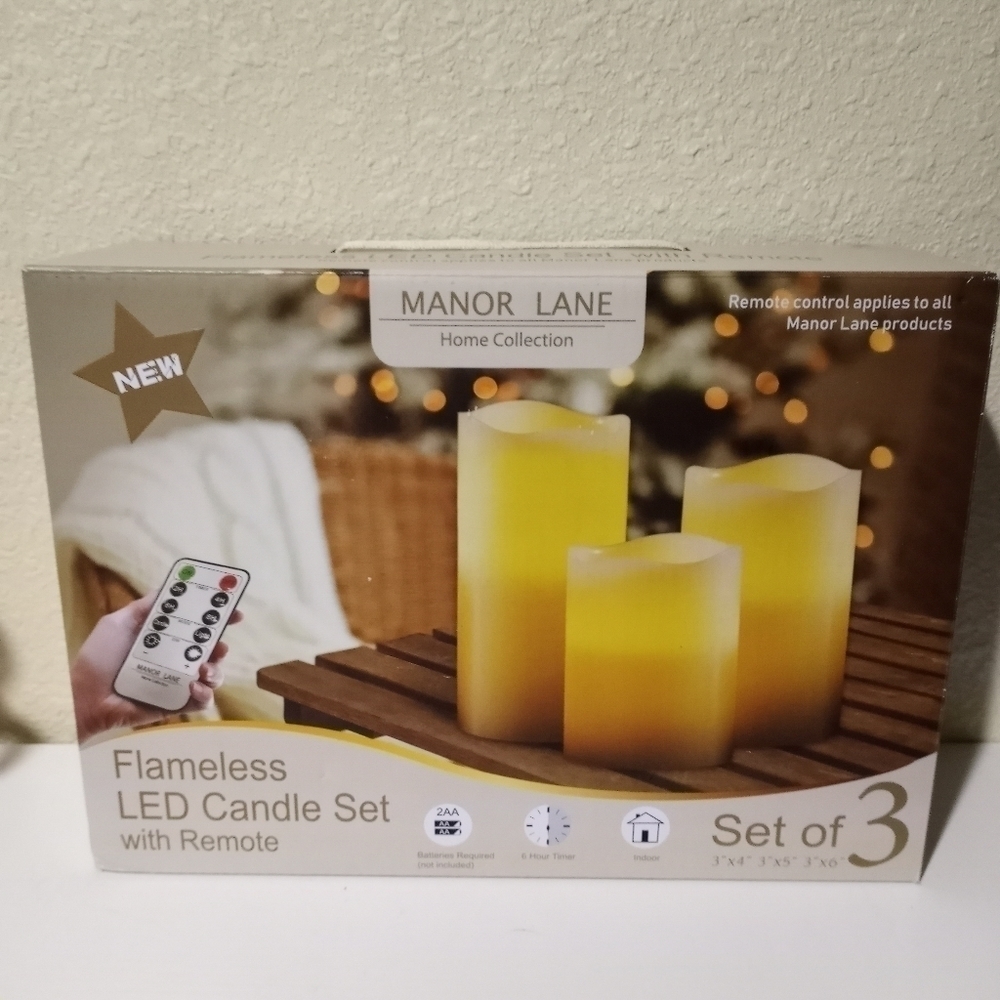 Flameless LED candles with remote